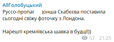 "Шавка в будці": пропагандистку Скабєєву висміяли за "патріотичне" фото