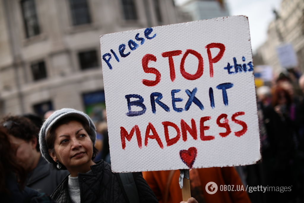Лондон охватили протесты из-за Brexit: фото