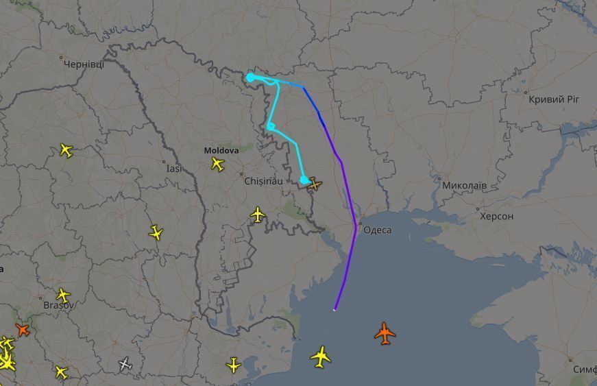 Маршрут Beech MC-12W Liberty 26 марта