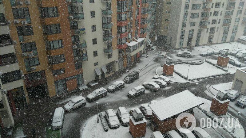 Сніг у Києві, Голосіївський р-н