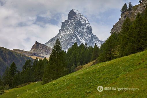 Вершина Маттерхорн у Швейцарії