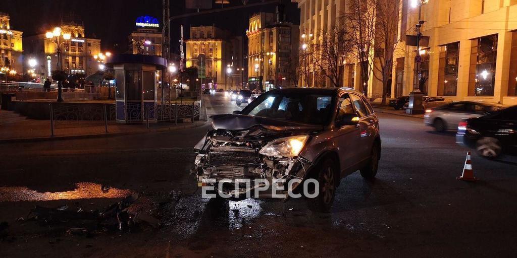 В центре Киева столкнулись 6 авто: опубликованы первые фото