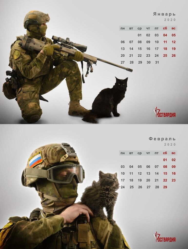 Згадали крадіжку Криму? У Росії випустили календар із "ввічливими чоловічками" і котиками