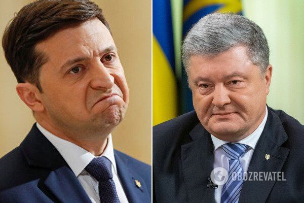 Владимир Зеленский и Петр Порошенко