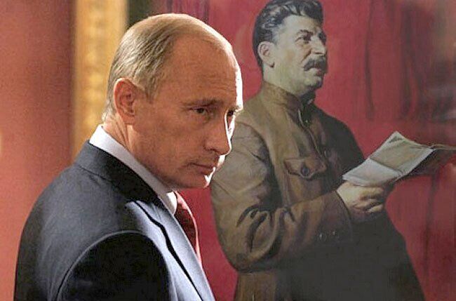 Иосиф Сталин и Владимир Путин