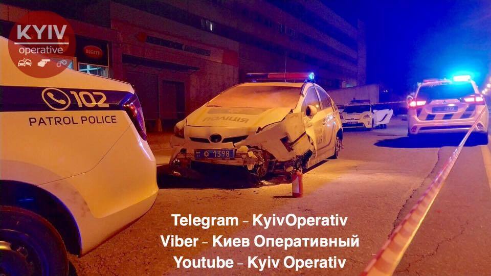 Нападение на полицейского в Киеве