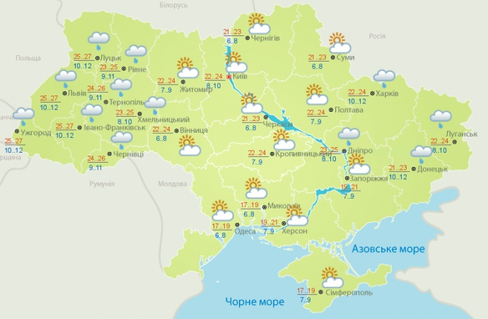 +28 і грози: синоптики дали неоднозначний прогноз погоди по Україні