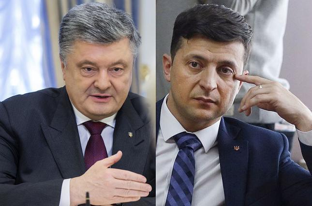 Участники второго тура выборов Петр Порошенко и Владимир Зеленский