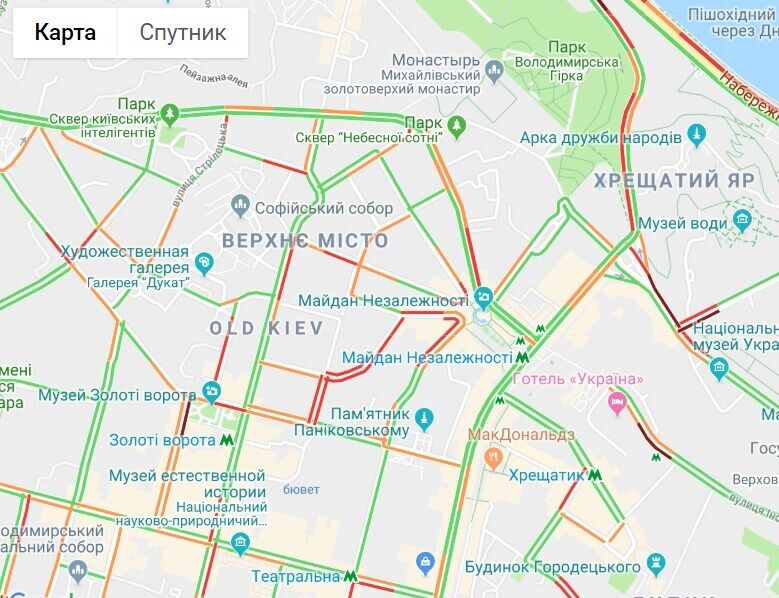 Пробки в Киеве