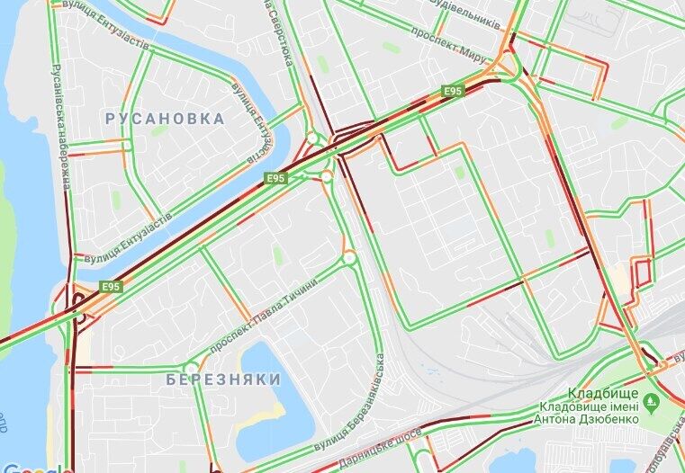 Пробки в Киеве