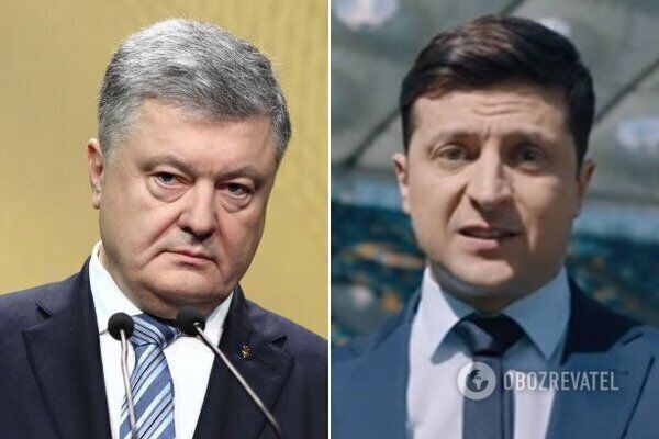 Петр Порошенко и Владимир Зеленский