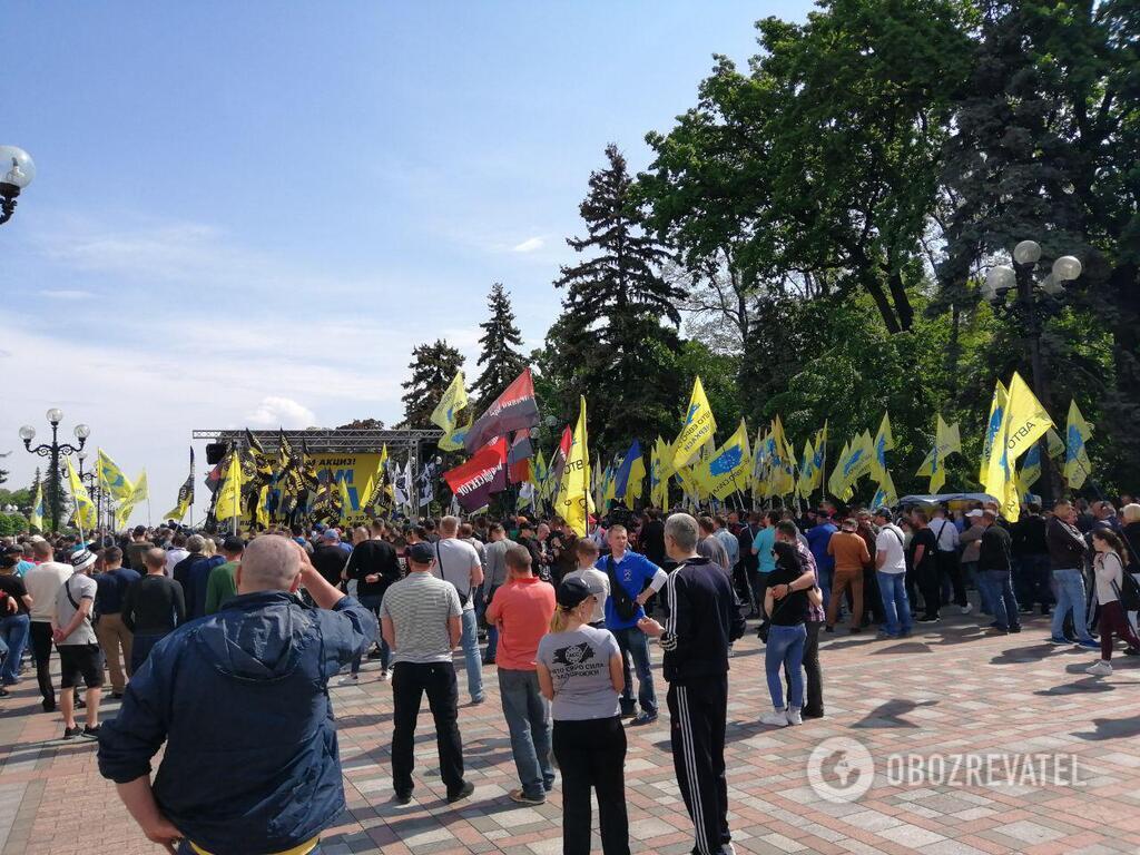 Протесты возле Верховной Рады
