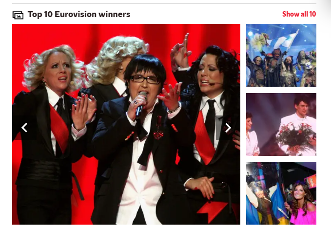 Названы лучшие победители Евровидения в истории