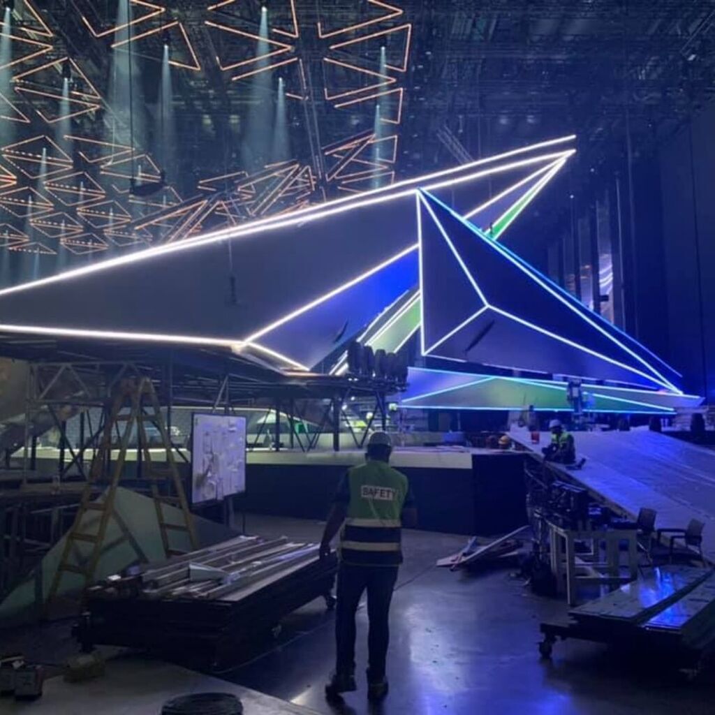 Робота над головною сценою Євробачення-2019