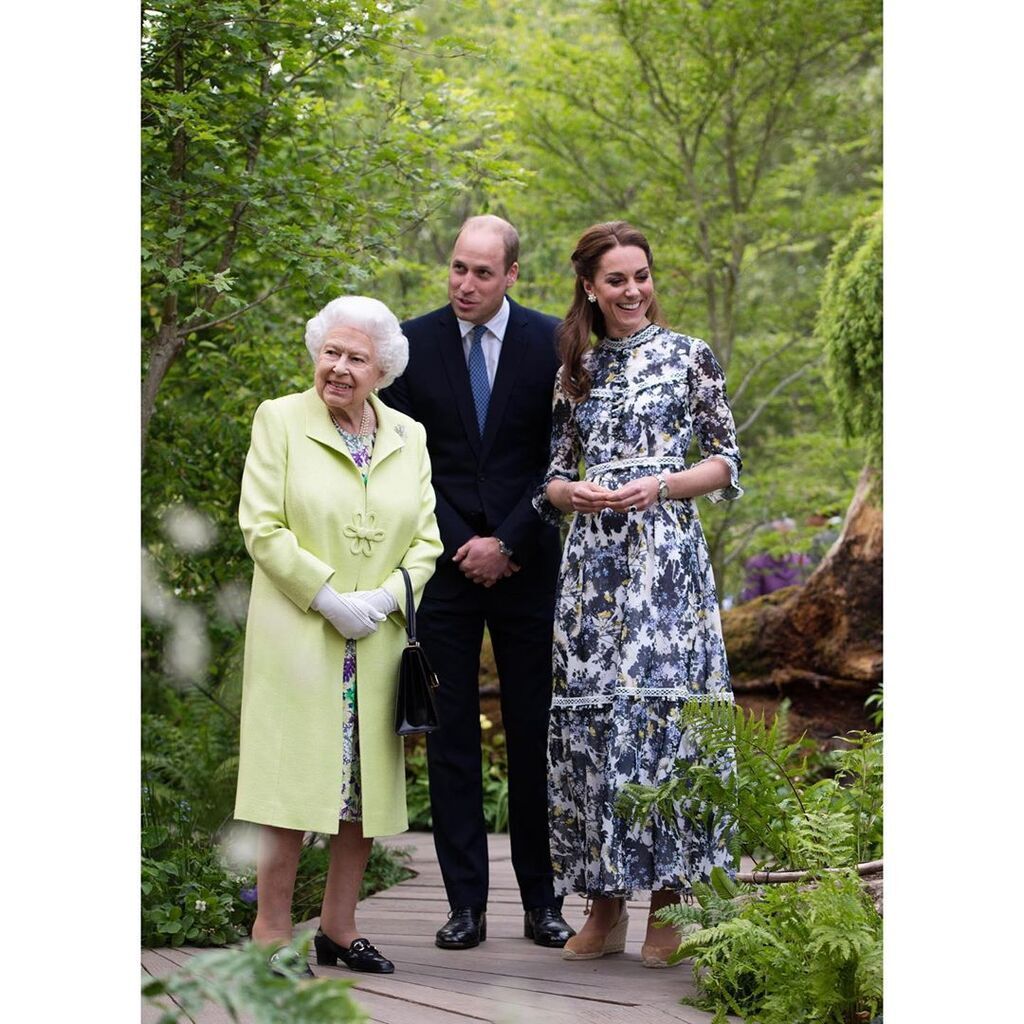 Елизавета II, принц Уильям и Кейт Миддлтон