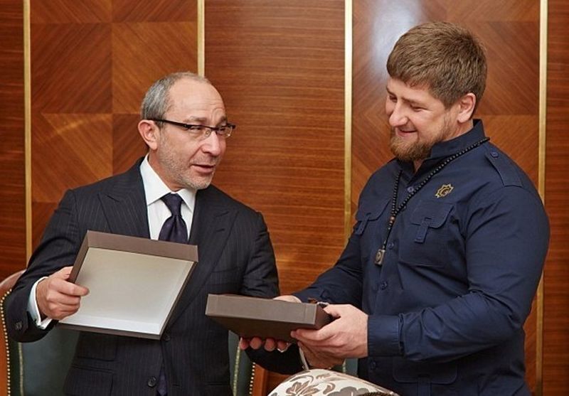Геннадій Кернес і голова Чечні Рамзан Кадиров
