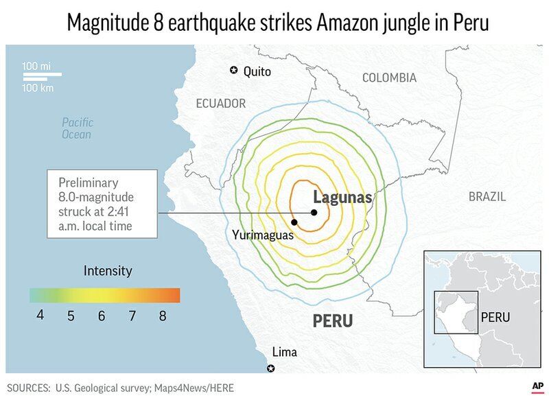 Тряслись дома и улицы: Южную Америку накрыло мощнейшее землетрясение. Жуткие кадры