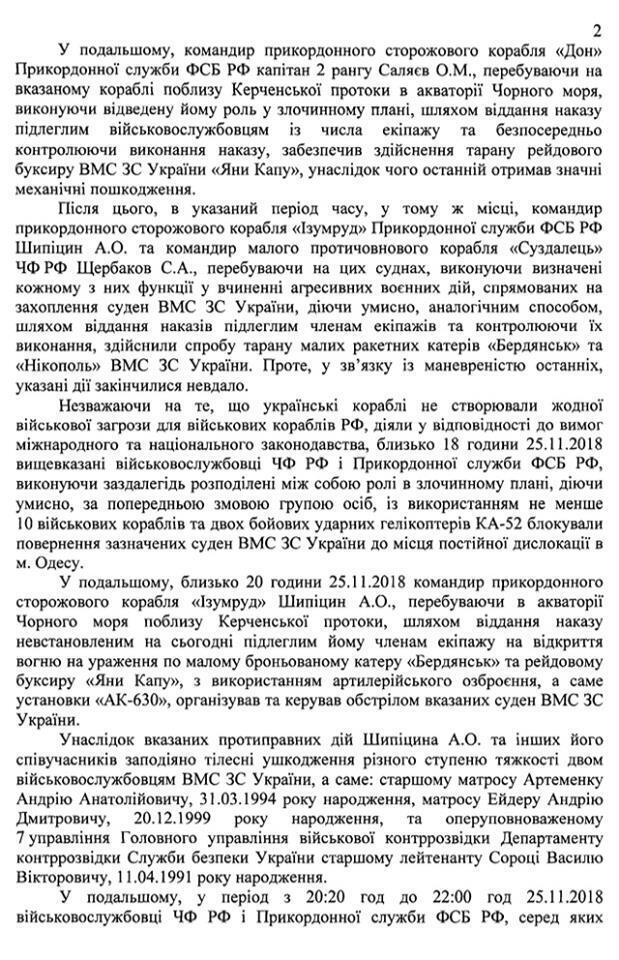 Захоплення українських моряків у Керченській протоці: опублікований повний список винних росіян