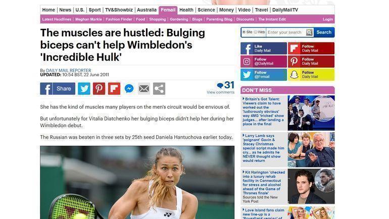Российская теннисистка с "руками-базуками" шокировала сеть