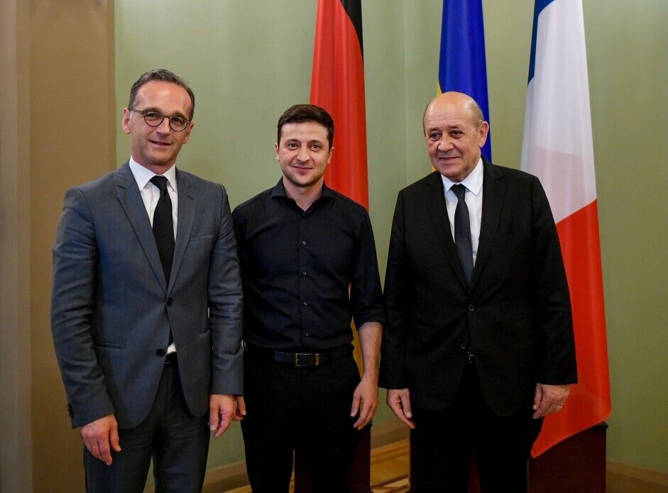 Зеленский встретился с главами МИД Франции и Германии