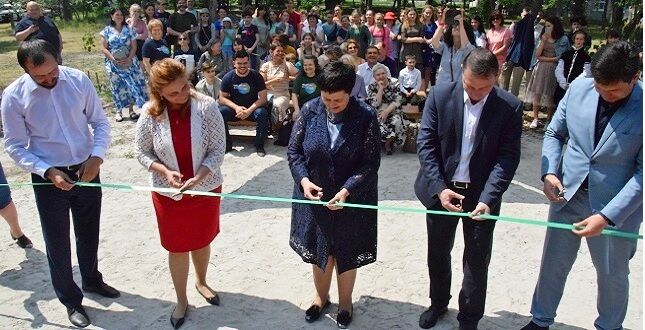 Эко-площадка в в 195-й школе Киева