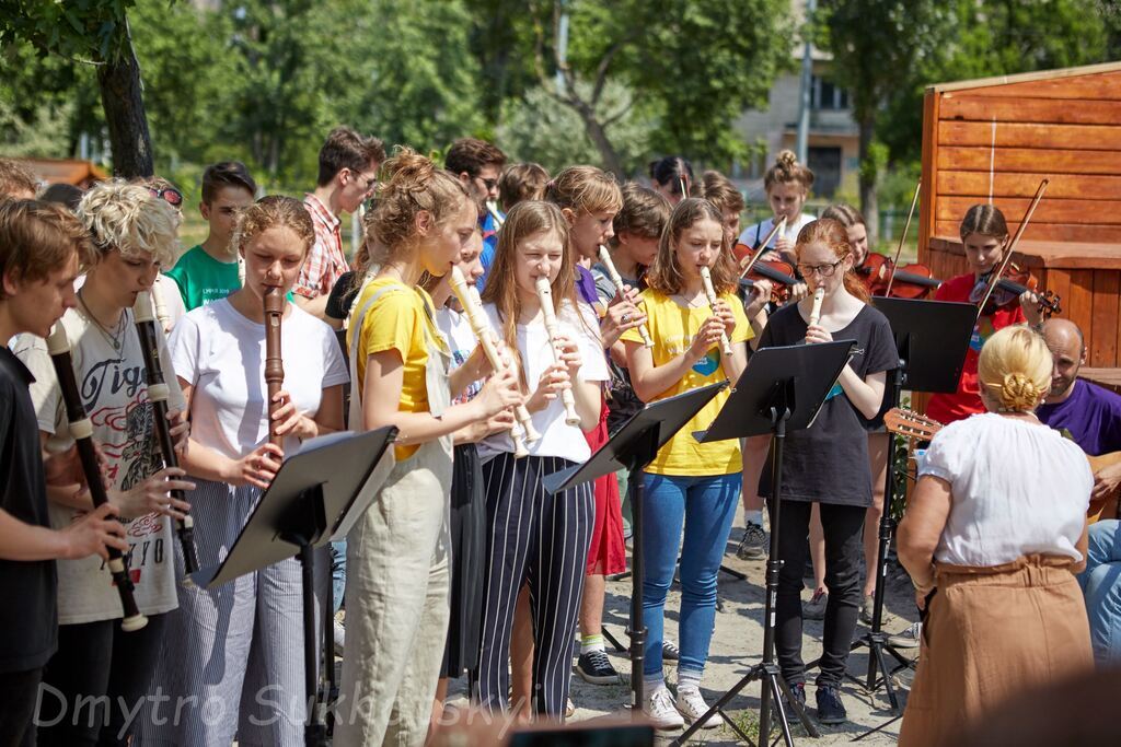 Эко-площадка в в 195-й школе Киева