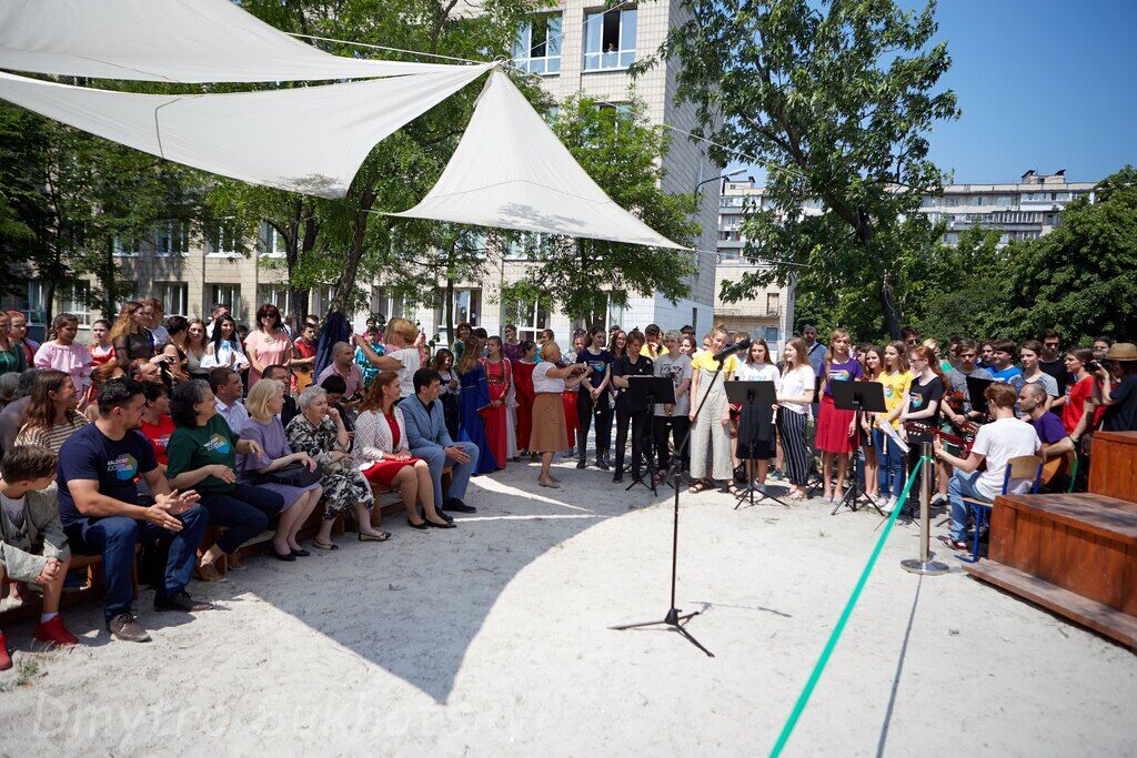 Эко-площадка в в 195-й школе Киева