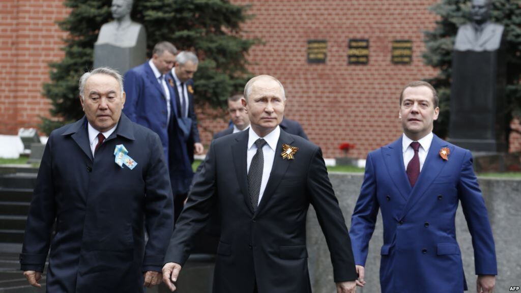 Владимир Путин, Дмитрий Медведев и Нурсултан Назарбаев