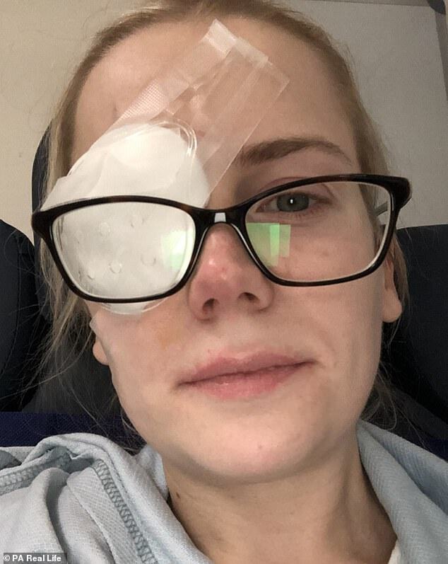 Молодая женщина после использования глазных капель проснулась слепой на один глаз