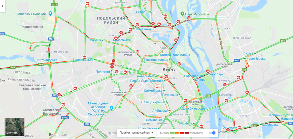 Київ паралізували 10-бальні затори: де не проїхати