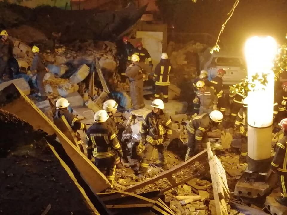 Наслідки вибуху в Києві