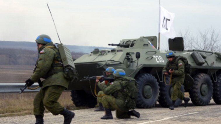 Российские военные на учениях в Приднестровье