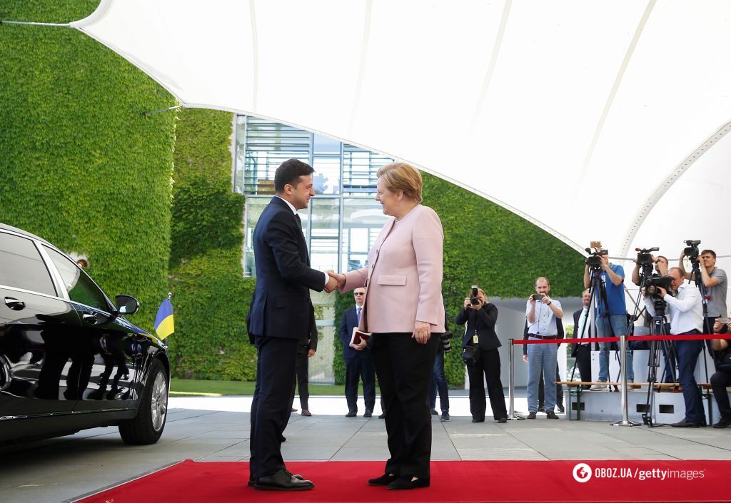 Встреча Зеленского и Меркель