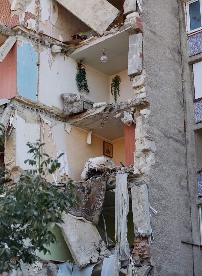 Обрушение дома в Молдове