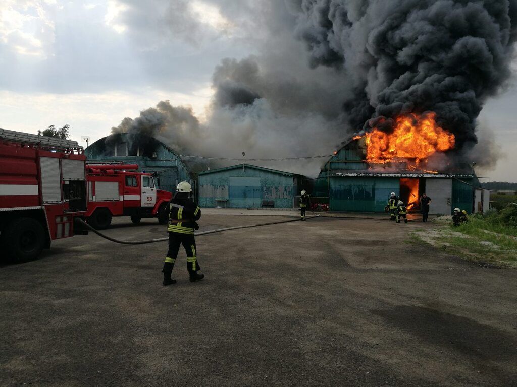 Пожар в Буче