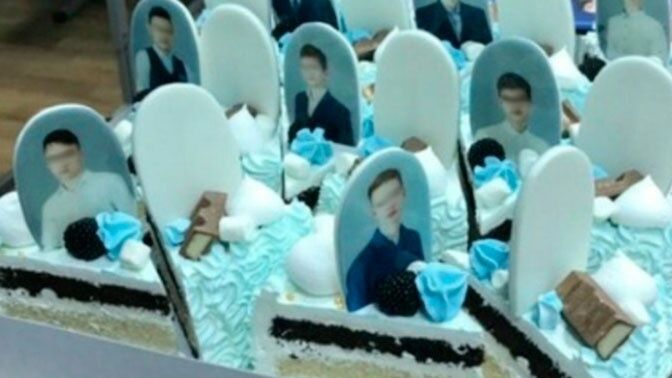 Торт с "надгробиями"
