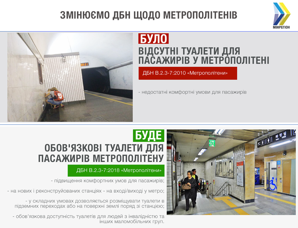 В українському метро з'являться туалети: коли чекати