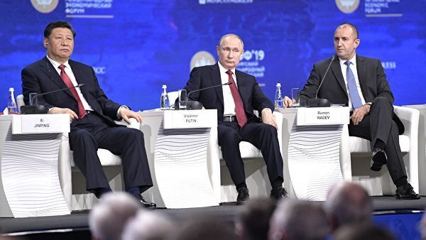 Володимир Путін на Петербурзькому міжнародному економічному форумі