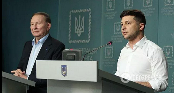 Леонид Кучма и Владимир Зеленский