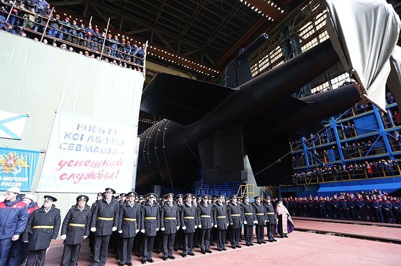 Спуск на воду К-329 "Белгород"