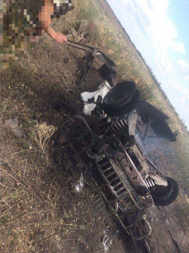 Машина погибших медиков на Донбассе