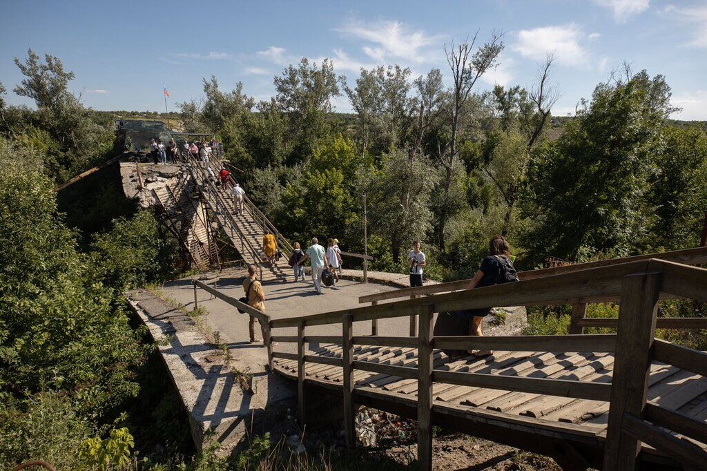 Главарь "ЛНР" заявил, что ремонт моста в Станице-Луганской будет воспринят, как акт агрессии Украины
