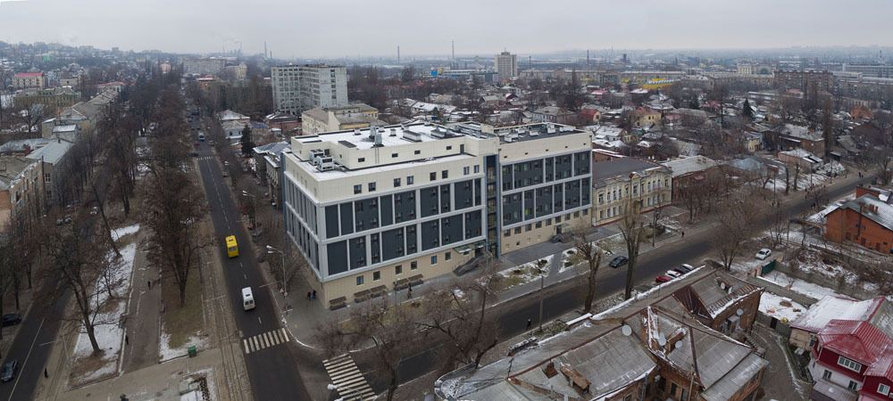 Построенные Педиатрический и Хирургический корпуса Больницы матери и ребенка имени Руднева в Днепре.