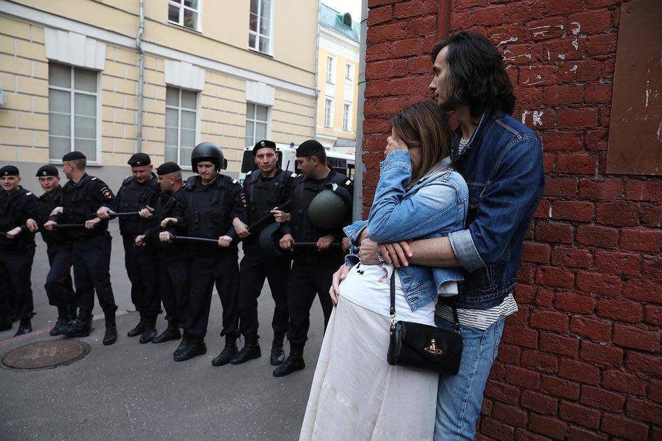 Протесты в Москве