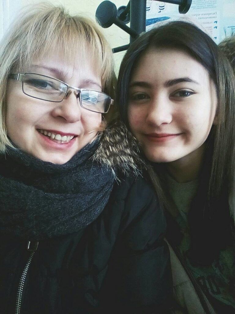 Ольга з мамою Любою