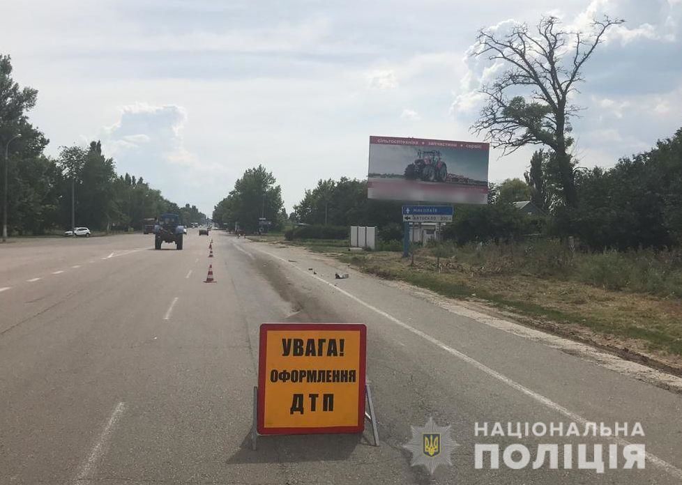 В Херсонской области пассажирский автобус протаранил грузовик: 7 человек пострадали. Фото ДТП