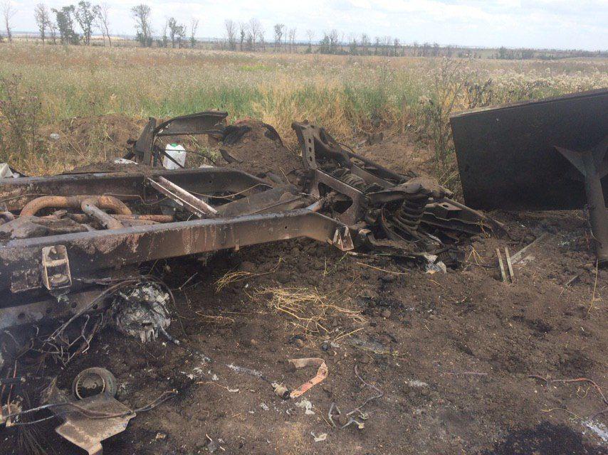 Машина погибших медиков на Донбассе