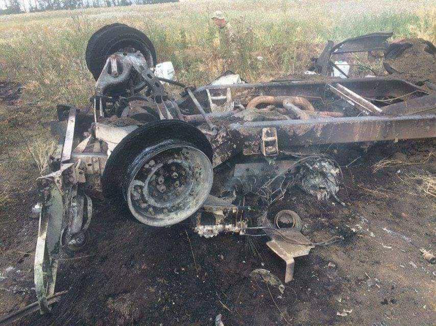 Машина загиблих медиків на Донбасі