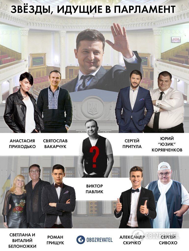Кто из украинских звезд баллотируется в Верховную Раду