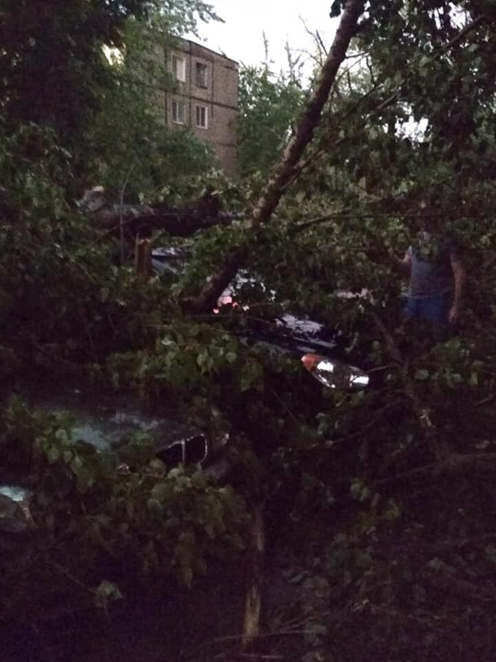 Зносило дахи, падали дерева: у Дніпрі пройшов потужний ураган